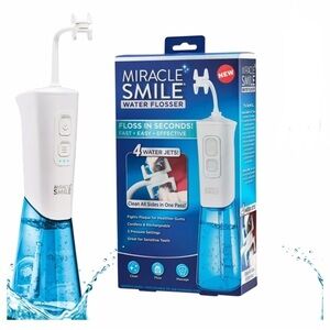Miracle Smile NWT Water Flosser w/ 4 Jets